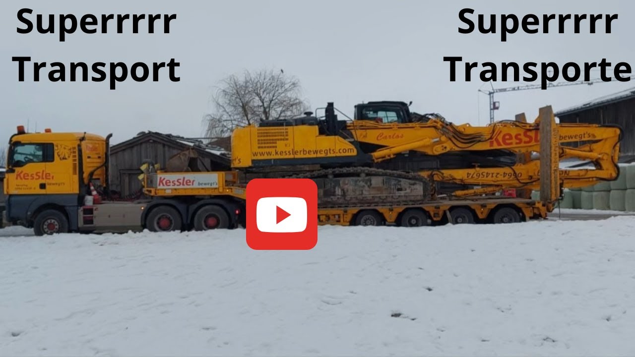 48 Tonnen für Tirol: Ein Schwertransport der Extraklasse. Transporte 48 toneladas para Tirol