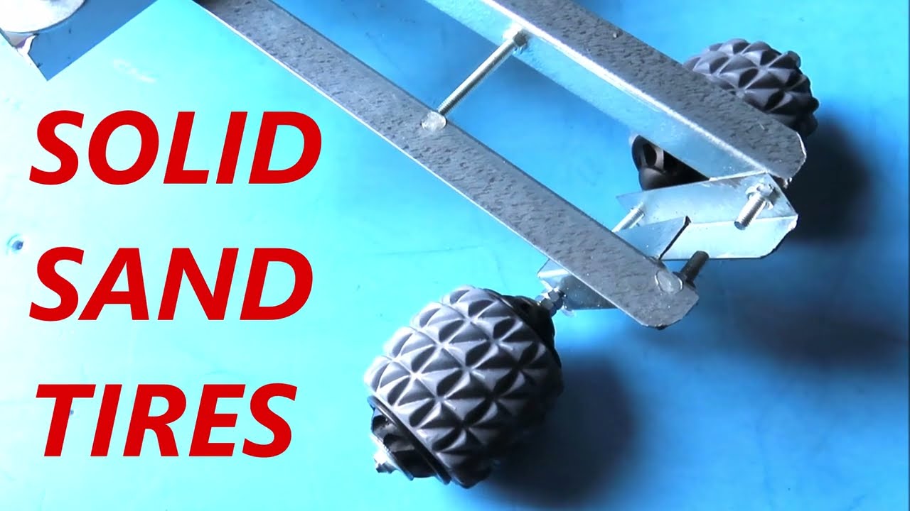 Патентовани ненадуваеми плътни широки гуми за пясък Airless tires for both sand/amphibious vehicles