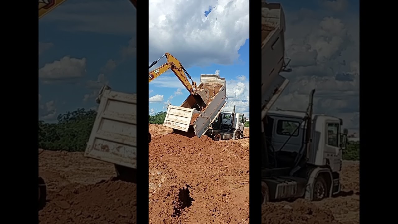 Alguns trabalhos feito pela escavadeira .