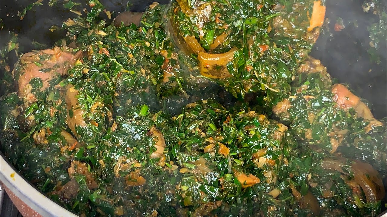 HOW TO MAKE VEGETABLE SOUP WITH UGU AND WATER LEAVES | NIGERIA VEGETABLE SOUP YOU NEED SO DELICIOUS!