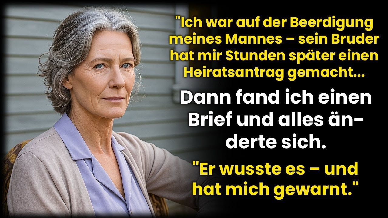 Bei der Beerdigung meines Mannes machte mir sein Bruder einen Antrag… Dann änderte ein Brief all