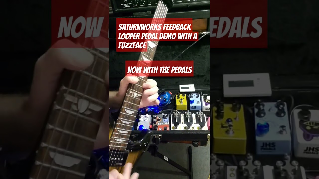 Saturnworks feedback looper pedal Demo with a fuzzface 
