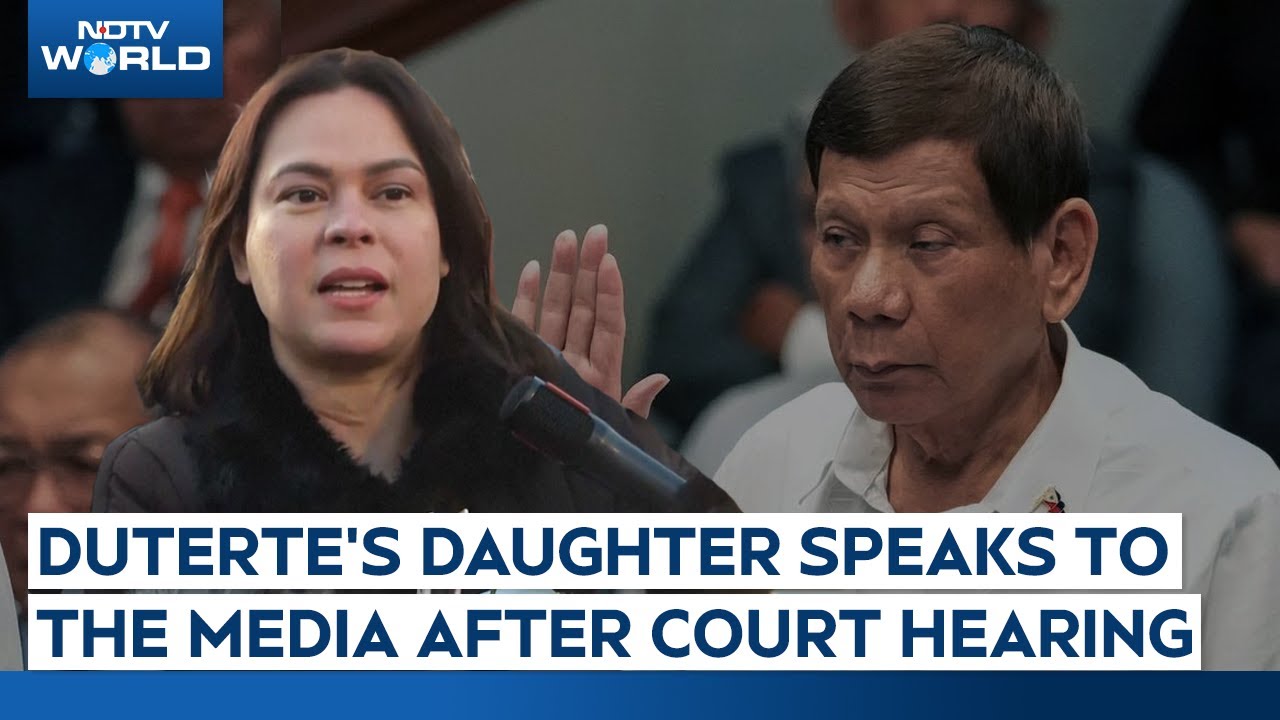 Duterte Daughter | Duterte’s Daughter Speaks To The Media After International Criminal Court Hearing