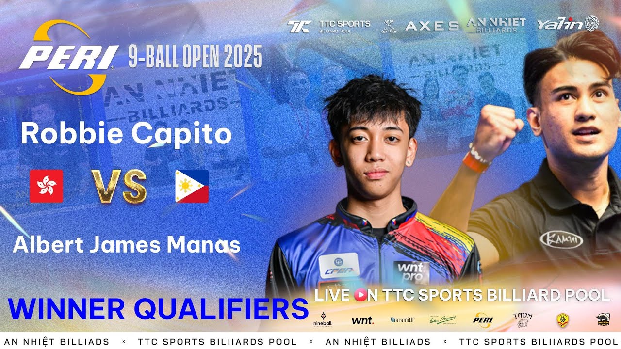 🔴  ROBBIE CAPITO vs AJ MANAS | WINNER QUALIFICATION - DAY 2 | PERI 9-BALL OPEN 2025