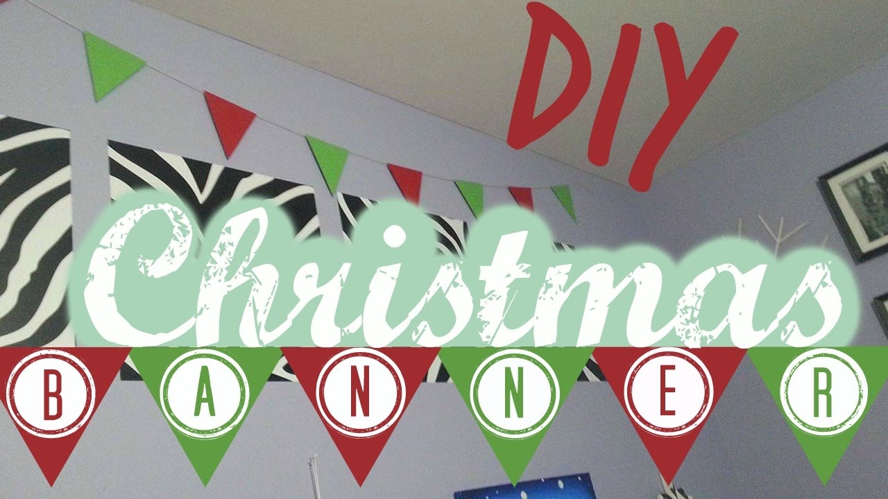 DIY Christmas Banner | Room Decor | Art By Emm