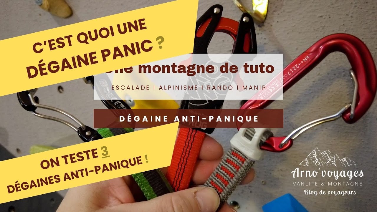 [Tuto'Escalade] - Dégaine anti-panique : c'est quoi ? Test de 3 modèles Kong et Rock Empire