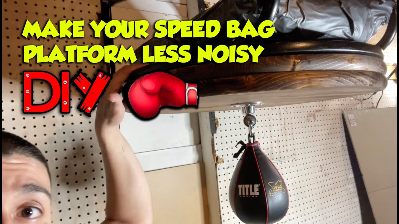 BOXING SPEED BAG PLATFORM (DIY PROJECT) How to make your Speedbag Platform Less Noisy & Quiet