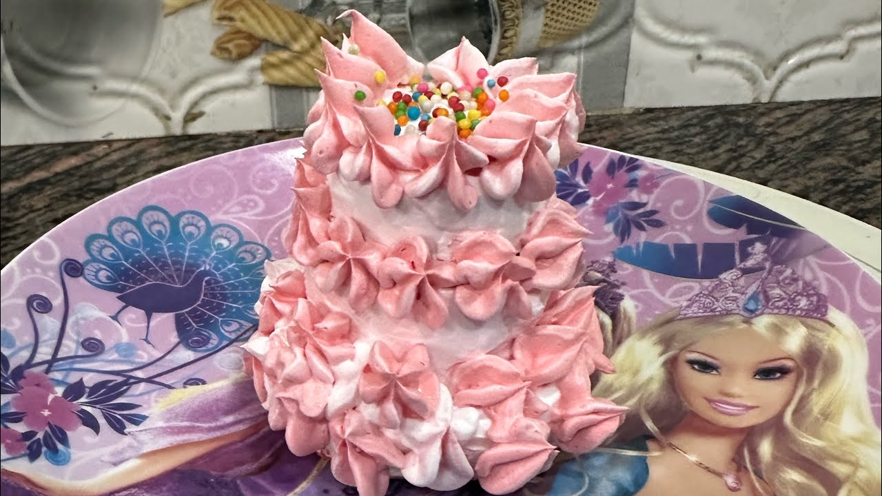 🍓 Mini Red Velvet 3-Tier Cake | Strawberry Surprise 