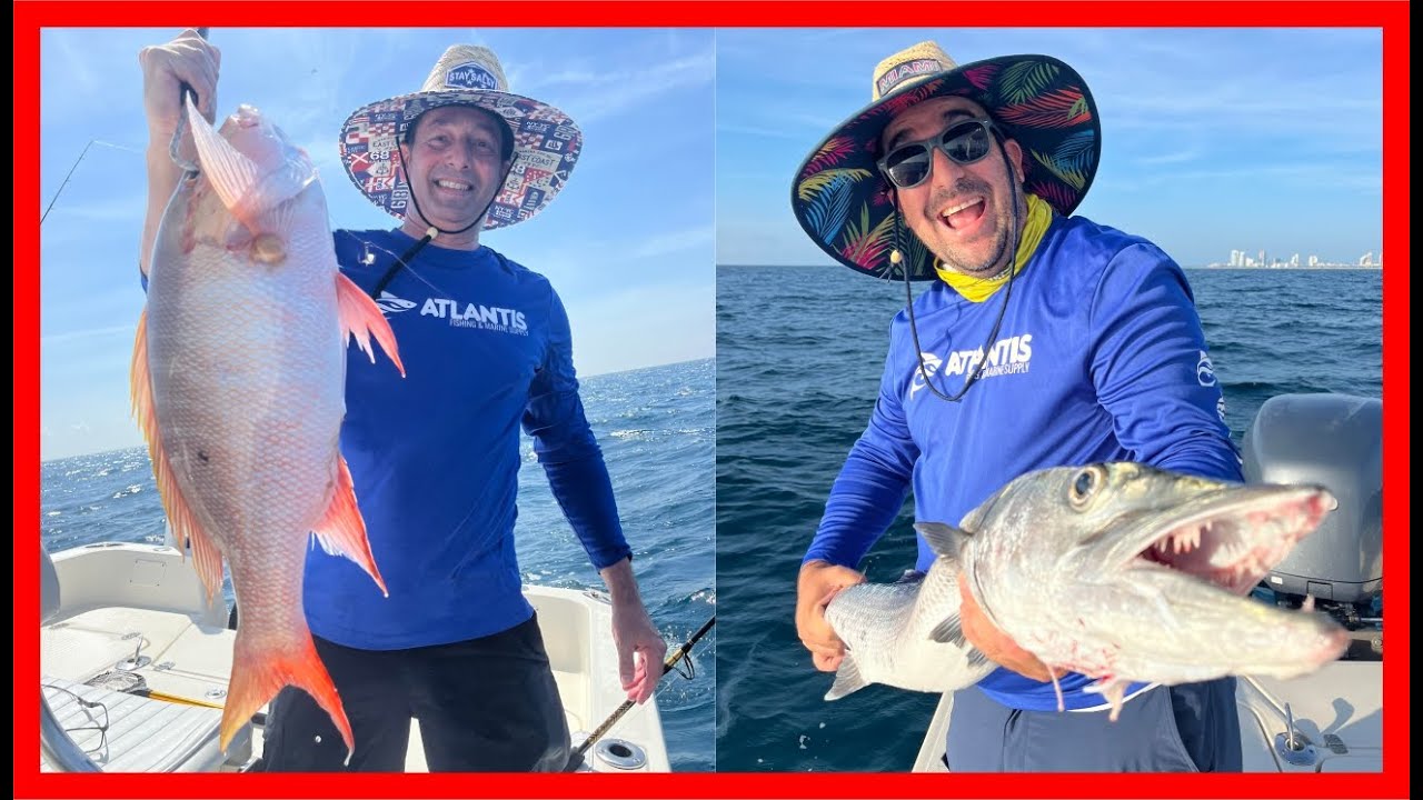 Pesca de Grandes Pargos y barracudas  en Miami