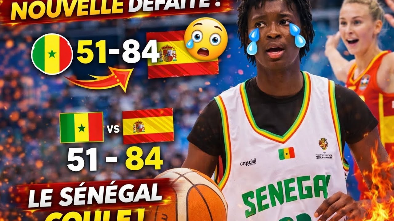 Le Sénégal S’INCLINE 84-51 contre l’Espagne ! Nouvelle DÉFAITE en Éliminatoires FIBA 2026 😞🏀 