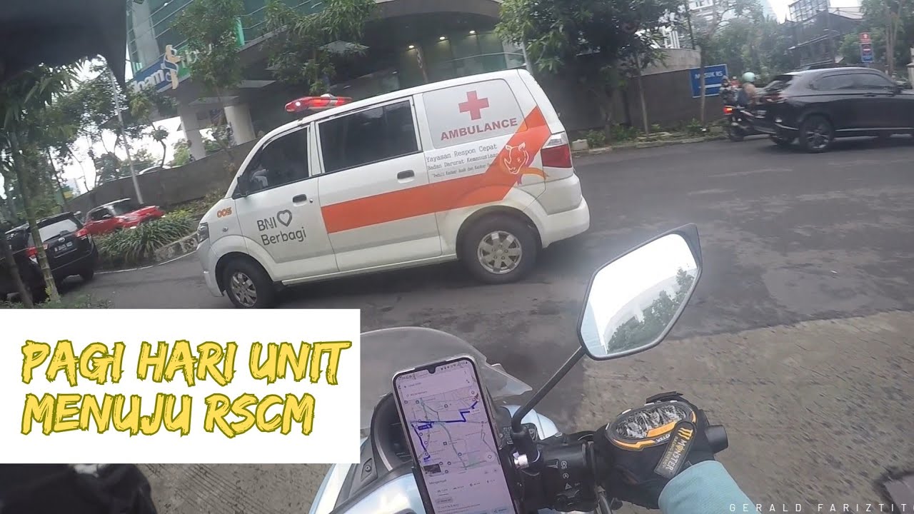 PAGI HARI SEBELUM MACET‼️ Menuju RSCM Dari MRCCC Senayan #relawanambulance