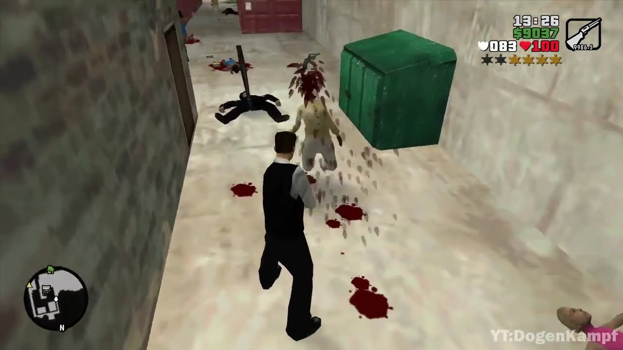 GTA Liberty Wiseguy -  Staunton Island Shootout + Wanted Level 6 Escape