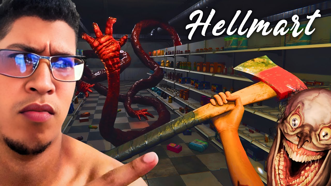 DIA 2 Trabajando en - HELLMART 🛒 - Un DEMONIO quiere INVADIR MI TIENDA. #hellmart #sustos