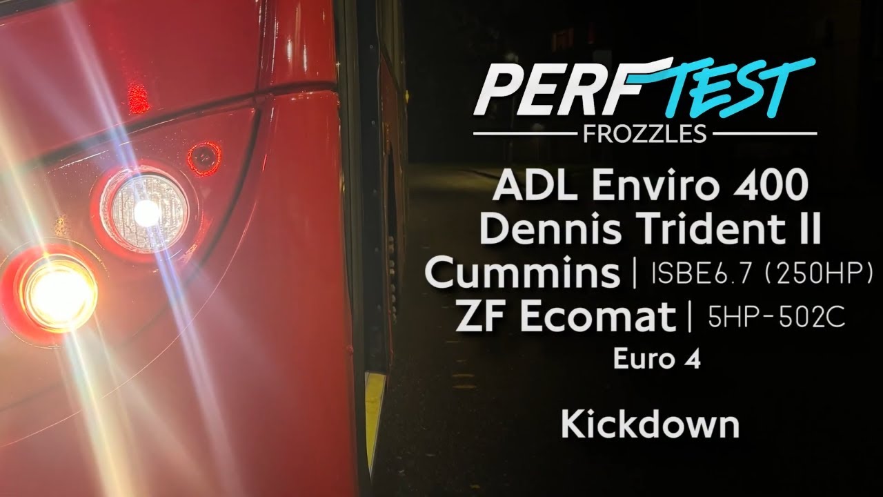 {PerfTest} Ex-Metroline ADL Enviro 400 Dennis Trident ZF | Kickdown