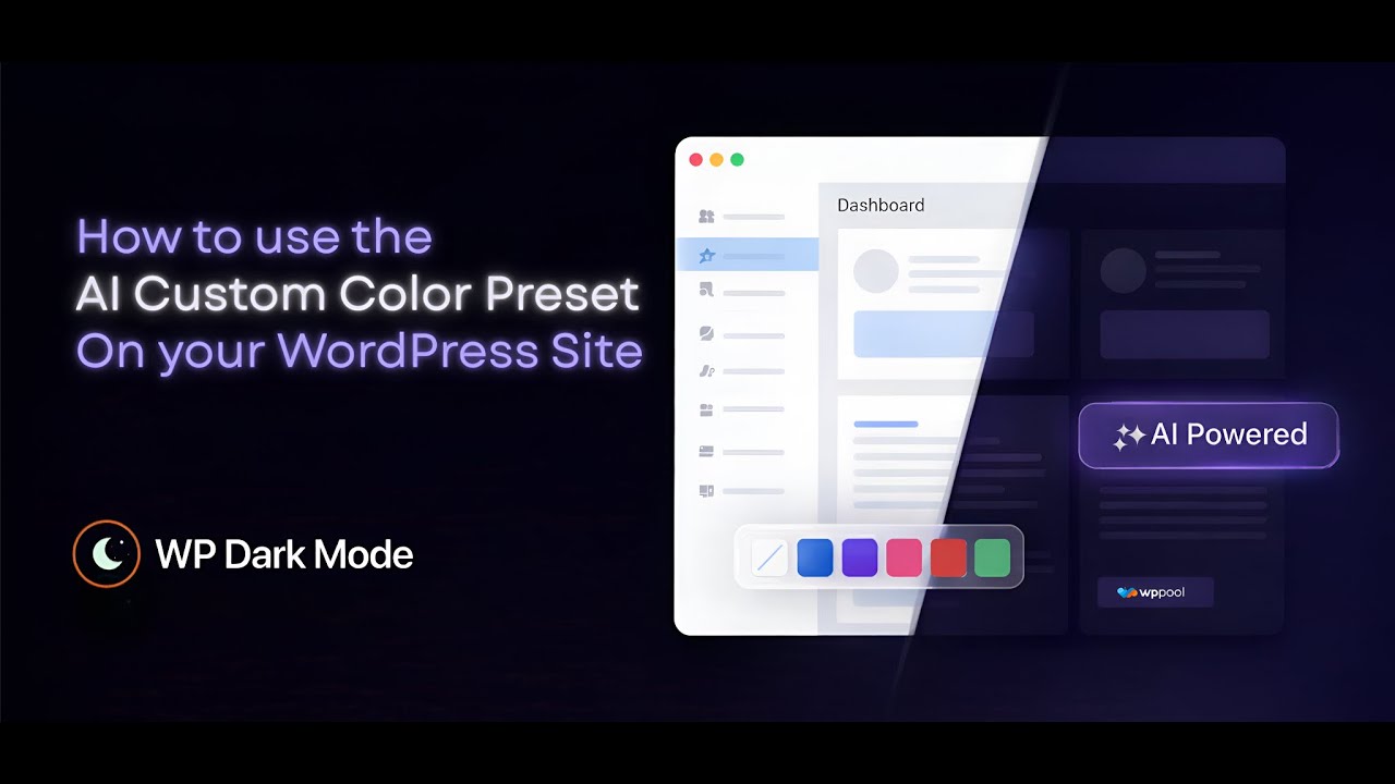 Generate AI Dark Mode Presets in WordPress | WP Dark Mode