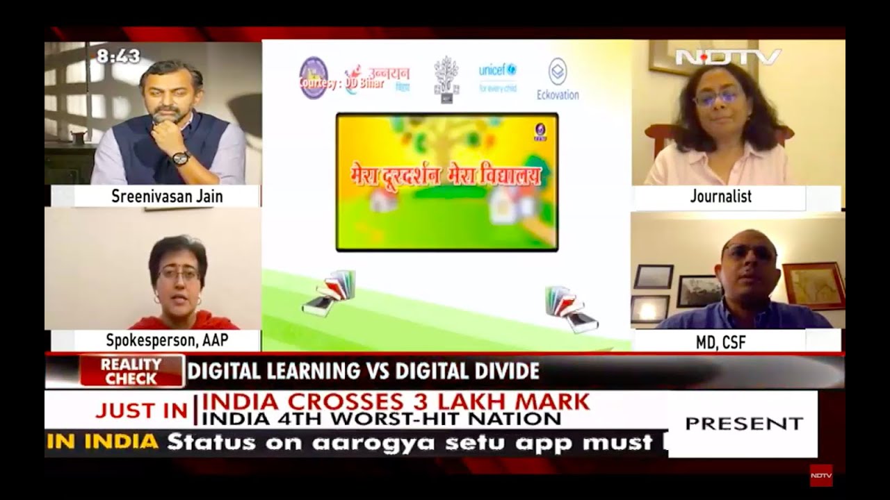 NDTV Episode of Reality Check on Digital Education | Unnayan Bihar | Shikshadarshan | Eckovation