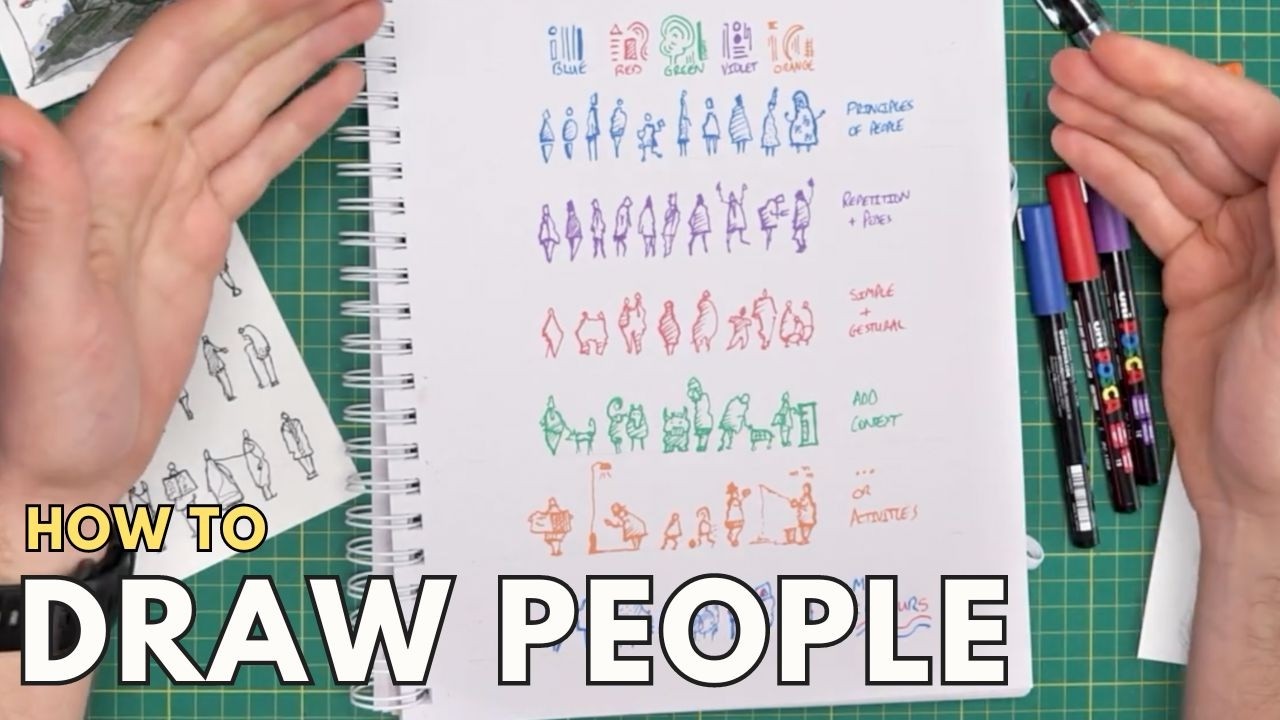 How to Draw People - Quick, Simple, Effective - Posca Pen Art