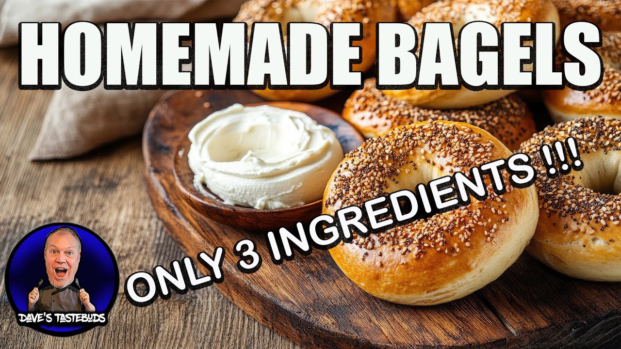 Homemade Bagels/Only THREE ingredients/Is it possible?