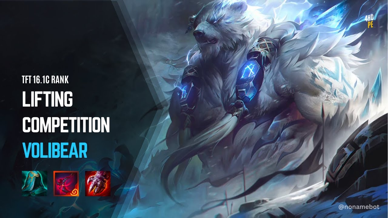 10 win streaks Lifting Competition  + Volibear | TFT 16.1c Ranked