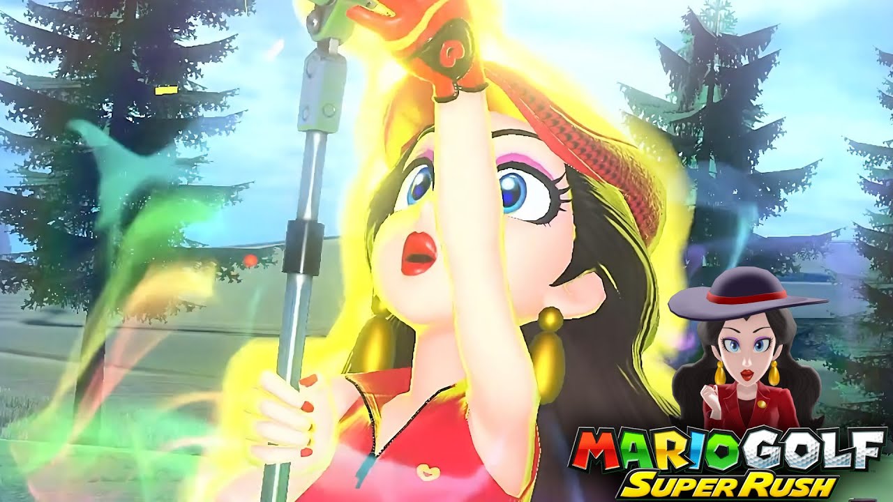 Mario Golf Super Rush Pauline vs Daisy vs DK vs Koopa Troopa in Bonny Greens