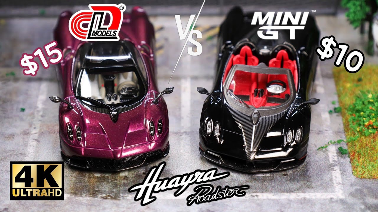 Mini GT vs LCD 1:64 - Pagani Huayra Roadster l Cinema Shot 4K