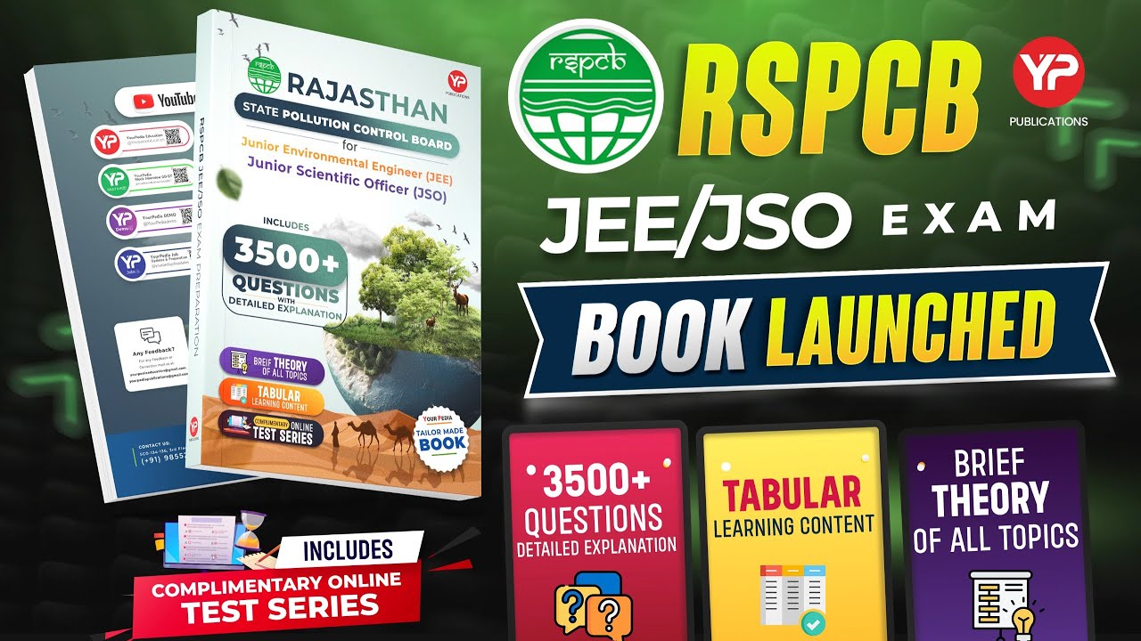 Comprehensive Learning cum Practice Book released for RSPCB JEE/JSO launched YP Publications