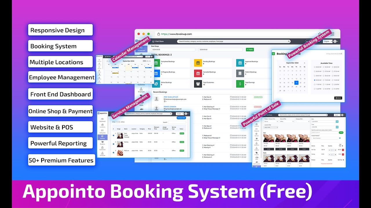 Complete Appointment Booking Management System PHP MySQL Source Code Free Download | Appointo Script