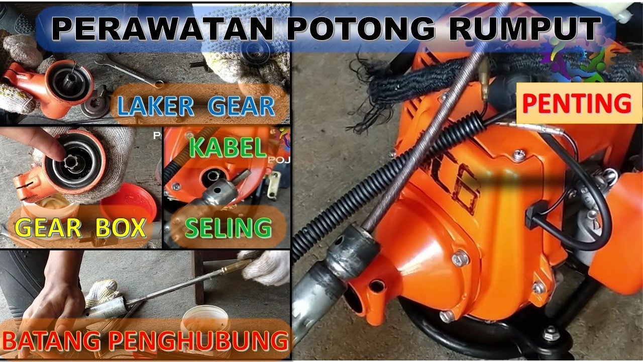 Perawatan Stik, Kabel Fleksibel, Gear Box Mesin Potong Rumput agar Awet - Seberapa Awet Mesin Anda ?