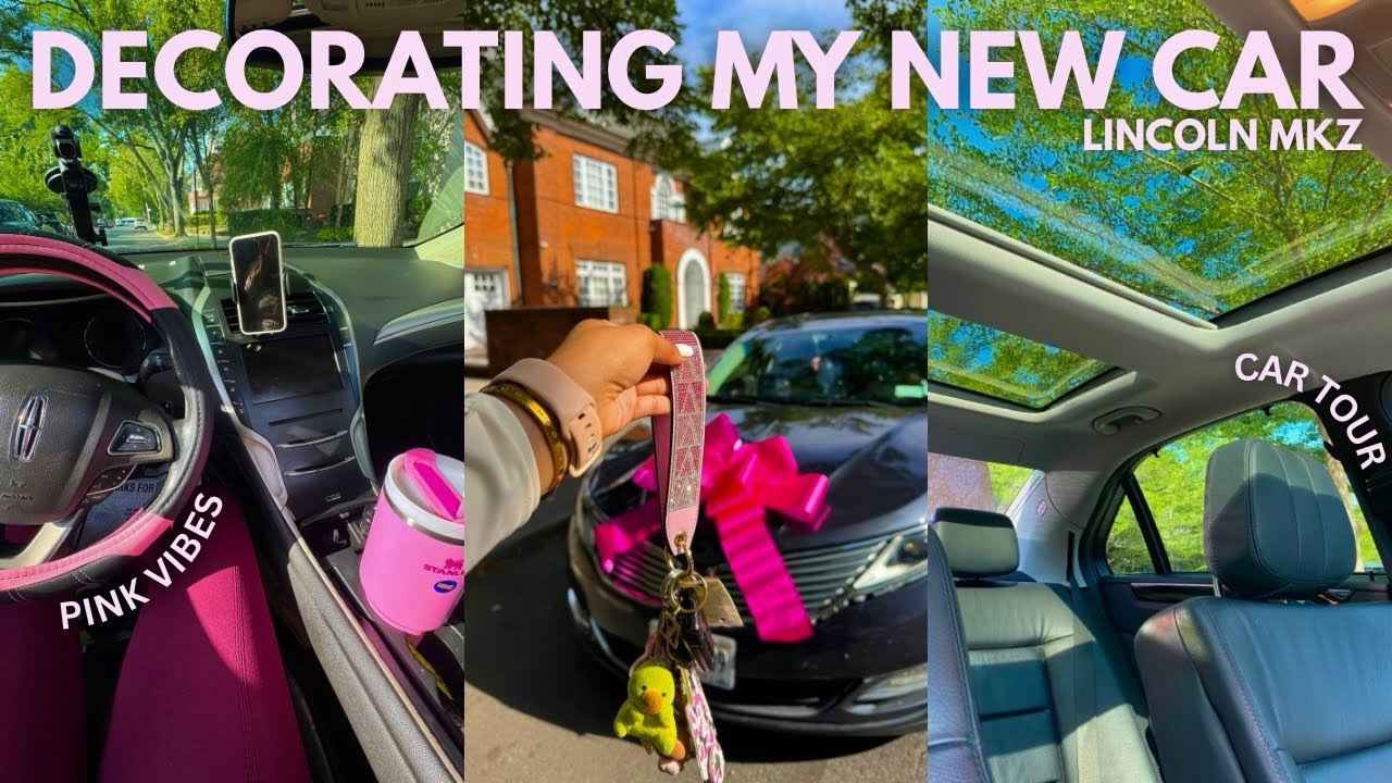 BUYING MY FIRST CAR AT 20| LINCOLN MKZ CAR TOUR + DECORATE WITH ME🫧