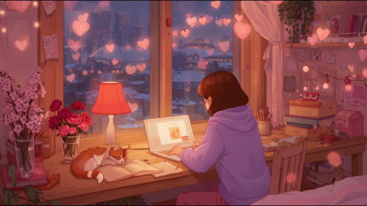 Sweet Valentine 💕 Lofi Valentine Beats ☕ Study  Relax