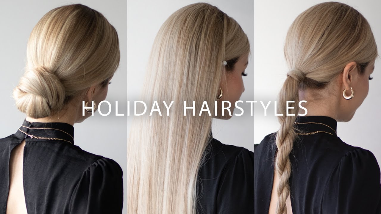 3 EASY HOLIDAY HAIRSTYLES🌟