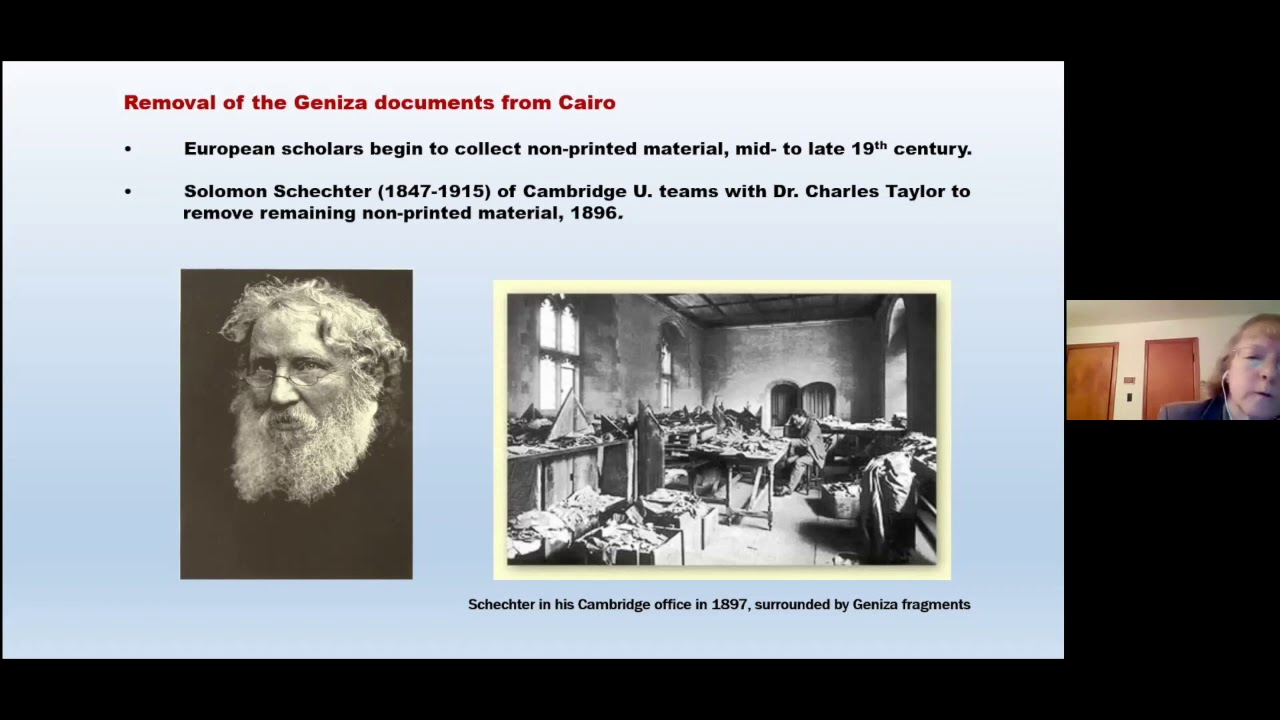 The Cairo Geniza as a Source for Ottoman History? Professor Jane Hathaway