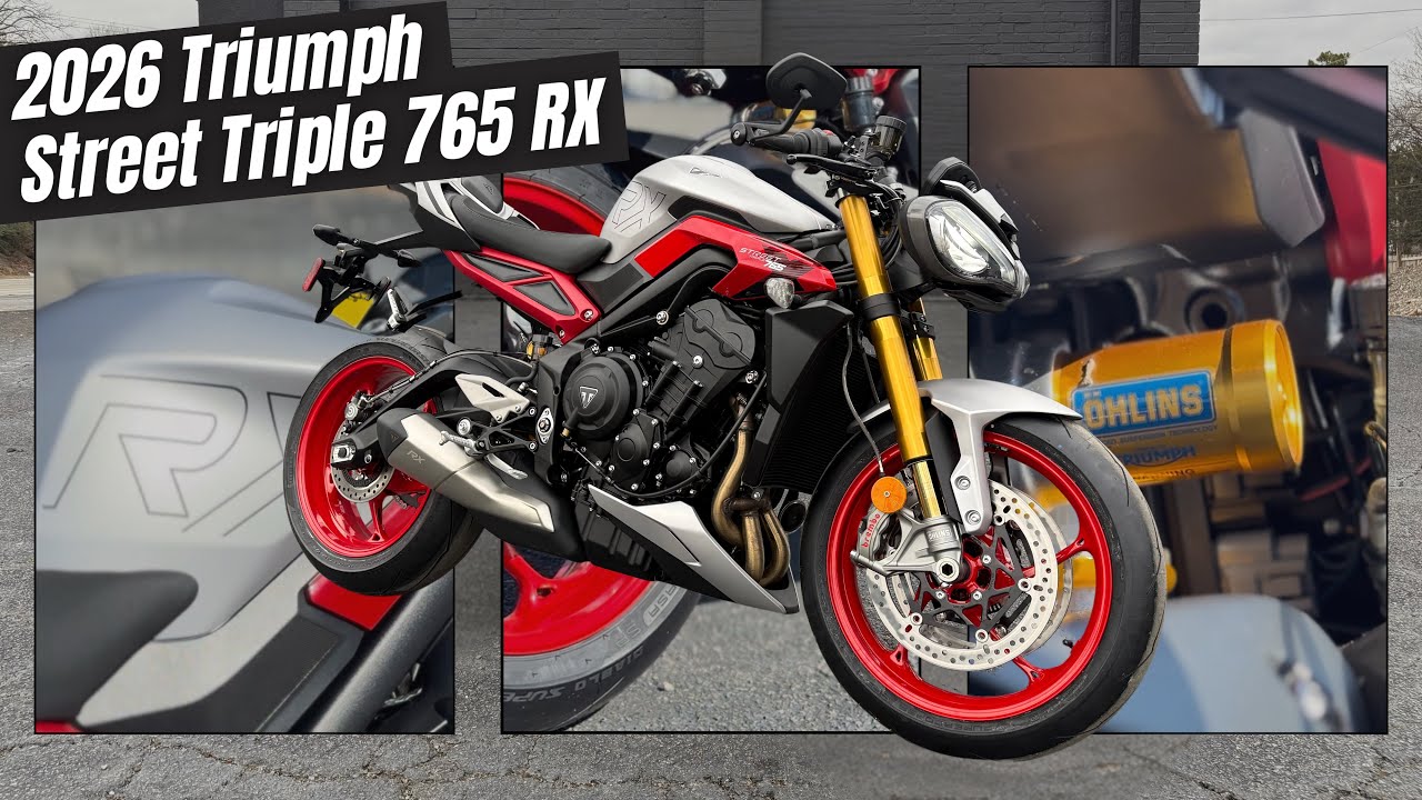 Check out the new 2026 Triumph Street Triple 765 RX | Full walk-round video
