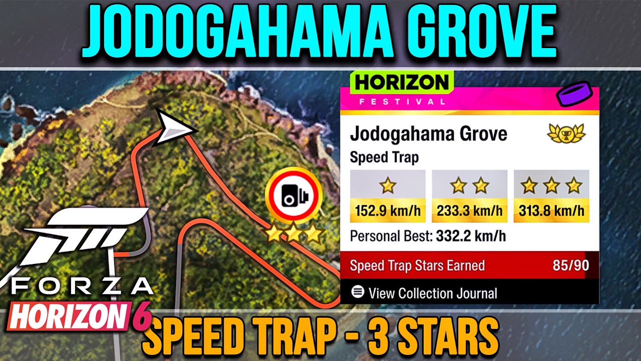 Jodogahama Grove Speed Trap &ndash; How to Get 3 Stars in Forza Horizon 6