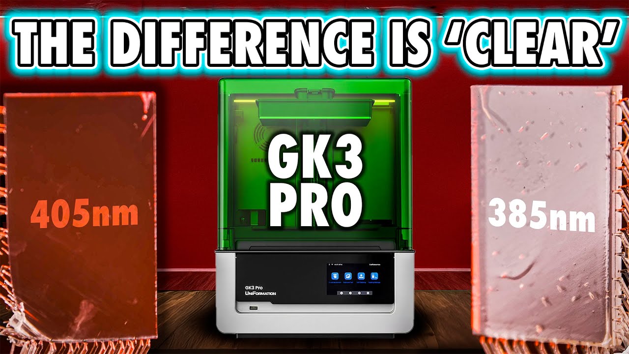 Uniformation GK3 Pro Review - 385nm vs 405nm - What 385nm Actually Does!
