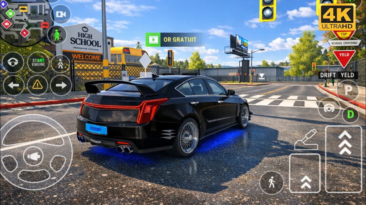 Car Parking Driving School / Cadillac CT5-V Blackwing /Mobile Gameplay 4k Ultra graphics 