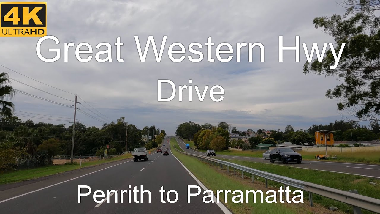 Driving Penrith to Parramatta | Sydney Australia | 4K UHD 