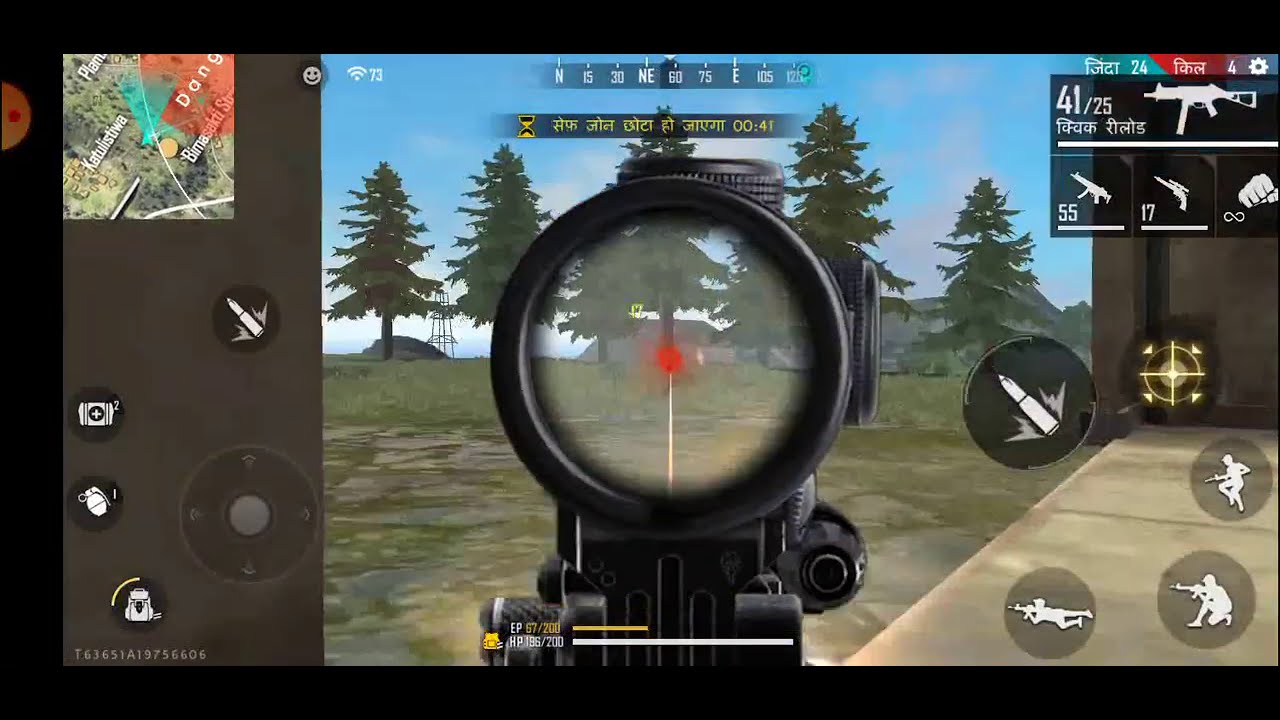 Free Fire Gameplay rj gaming to garena free fire video 15 kill