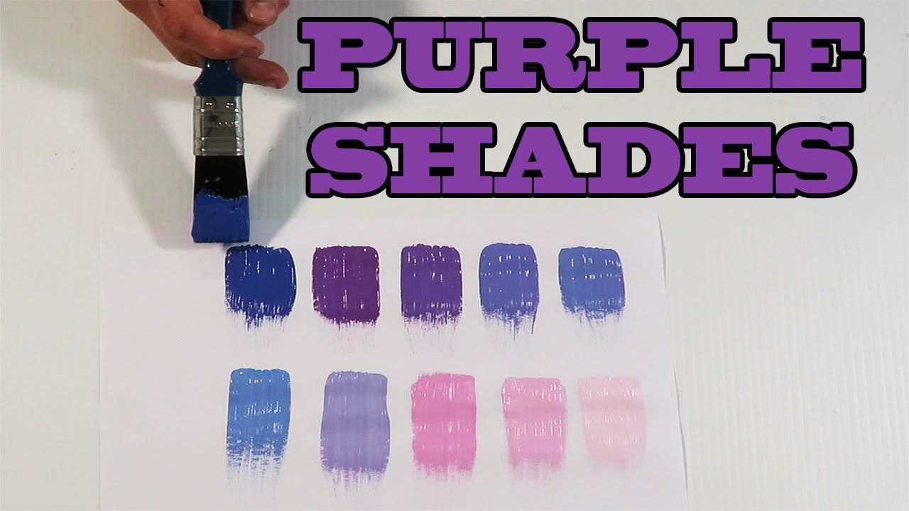 How To Make Shades Of Purple Using Acrylic Paints