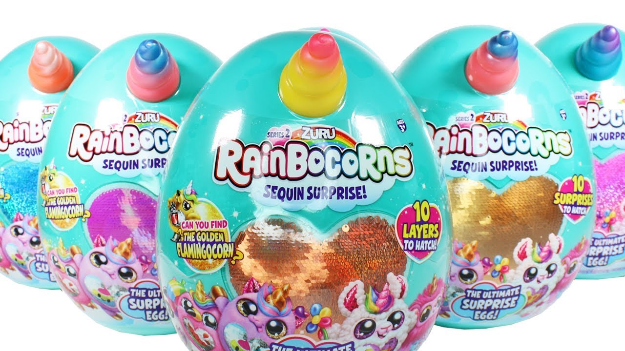Обзор игрушки-распаковки Zuru Rainbocorns Sequin Surprise Series 2