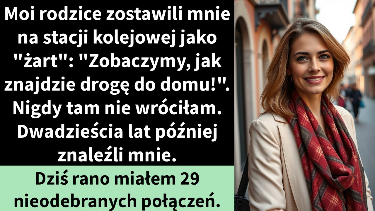 Moi rodzice zostawili mnie na stacji kolejowej jako 