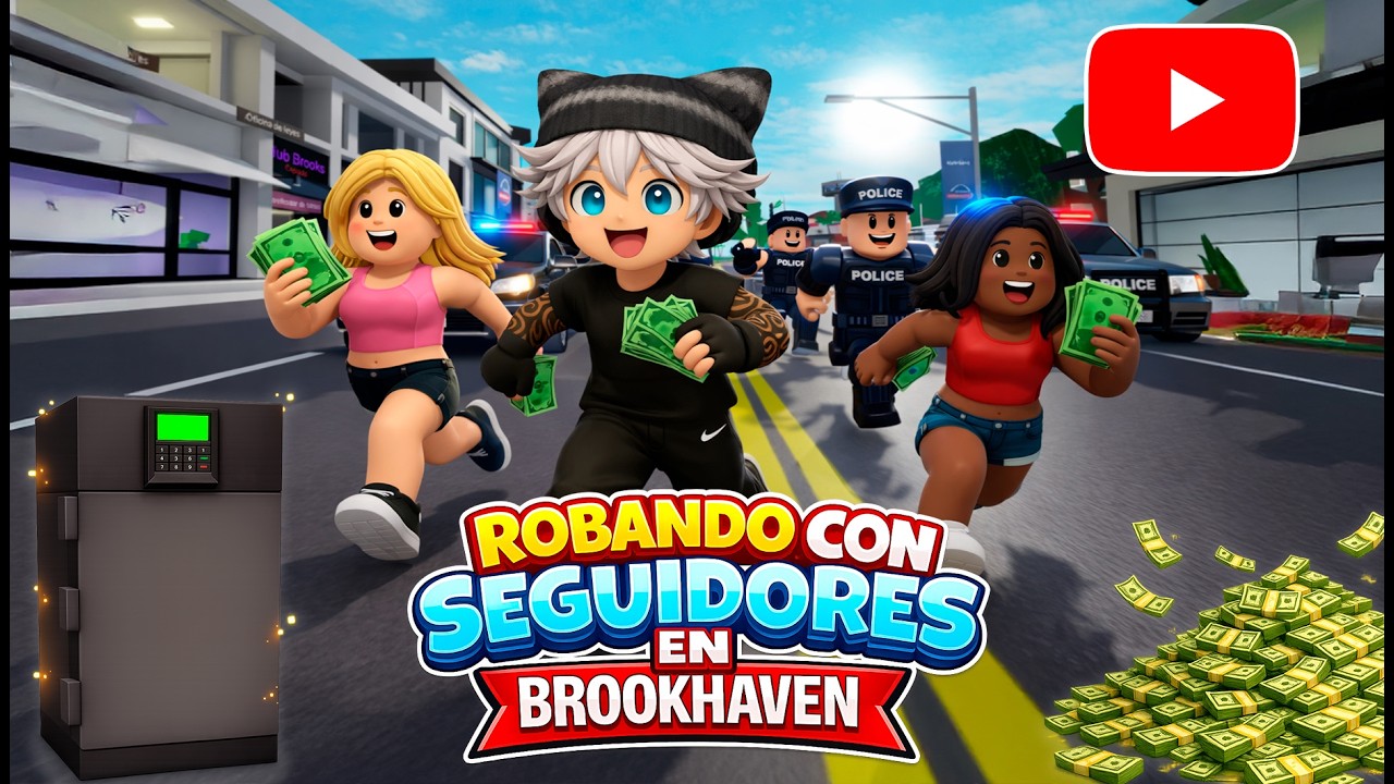 ROBANDO CASAS con SEGUIDORES en Brookhaven 😱💰
