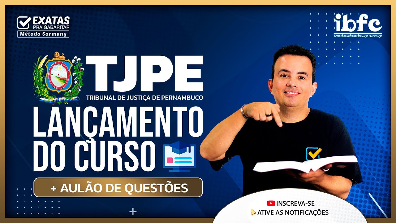 Concurso TJPE 2025 💻 LANÇAMENTO DO CURSO + AULÃO DE QUESTÕES (Raciocínio  Lógico)