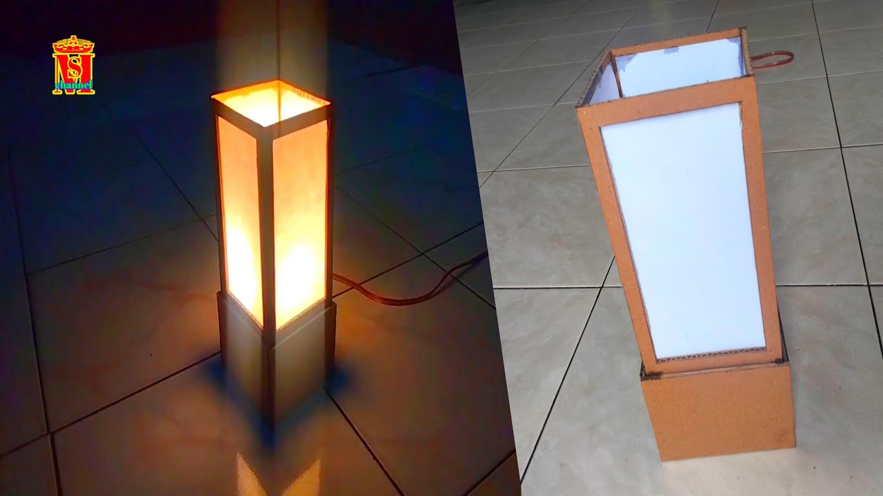 membuat lampu hias dari kardus bekas | #diaiway