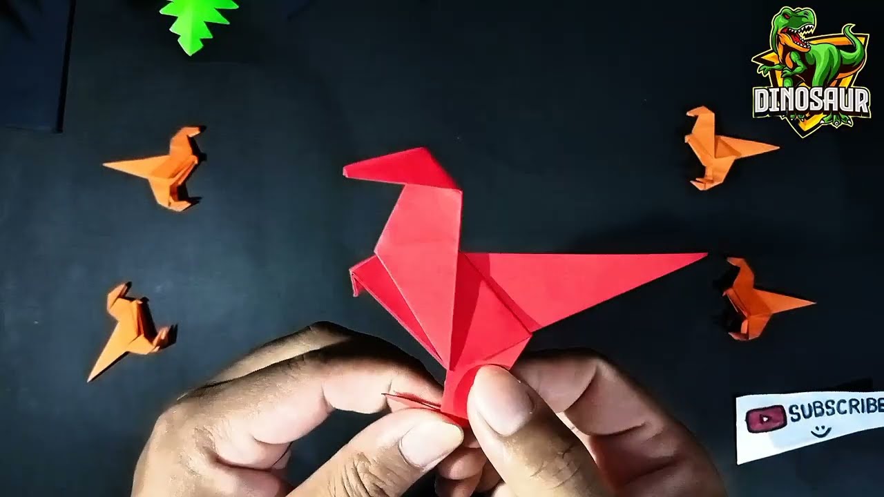 Tutorial Membuat RAPTOR dari kertas Origami