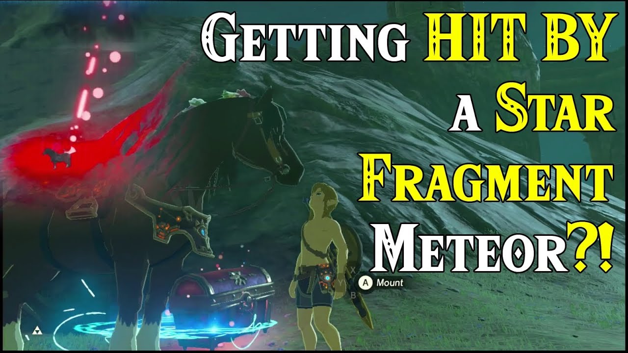 Getting HIT BY a STAR FRAGMENT Meteor?! Xenoblade Sky Treasure Chest in Zelda Breath of the Wild DLC