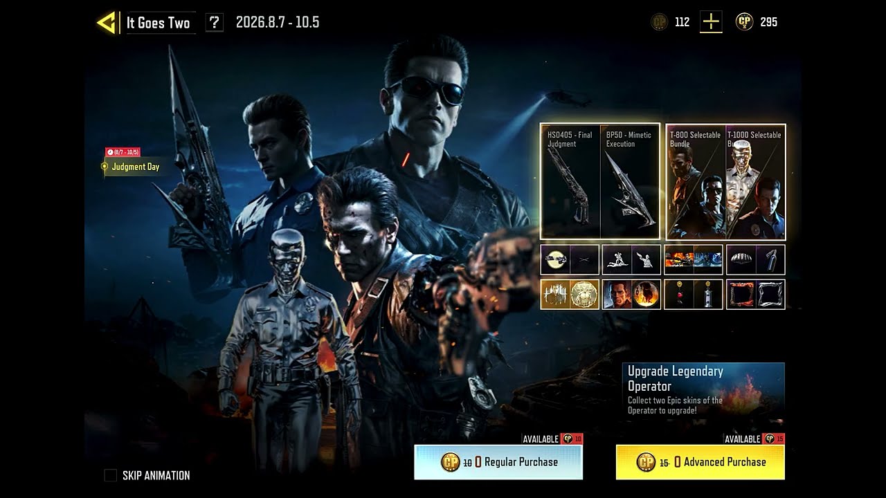 Buying Full Terminator 2: Judgment Day Draw in Codm 
