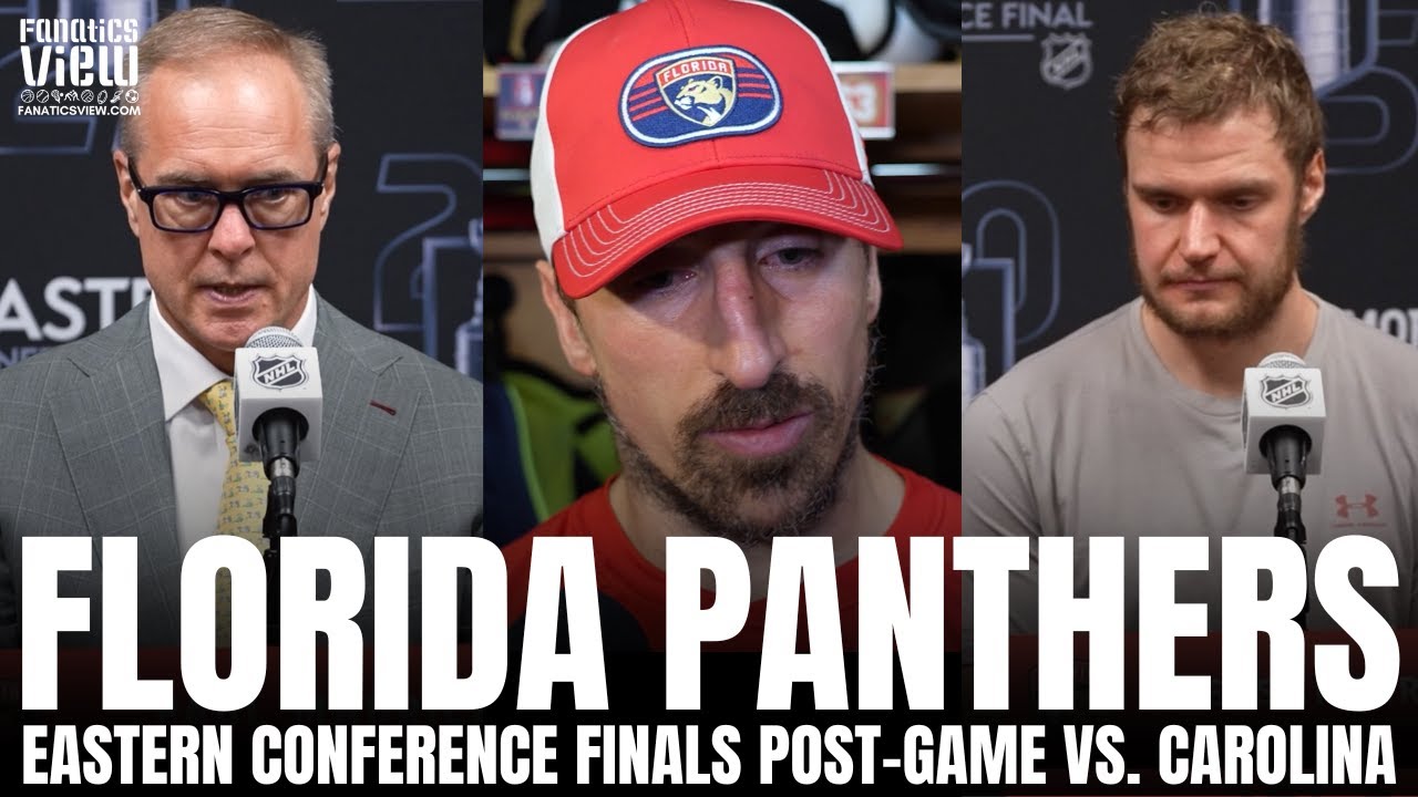 Paul Maurice, Brad Marchand & Florida Panthers Recap Taking 3-0 ECF Lead vs. Carolina Hurricanes