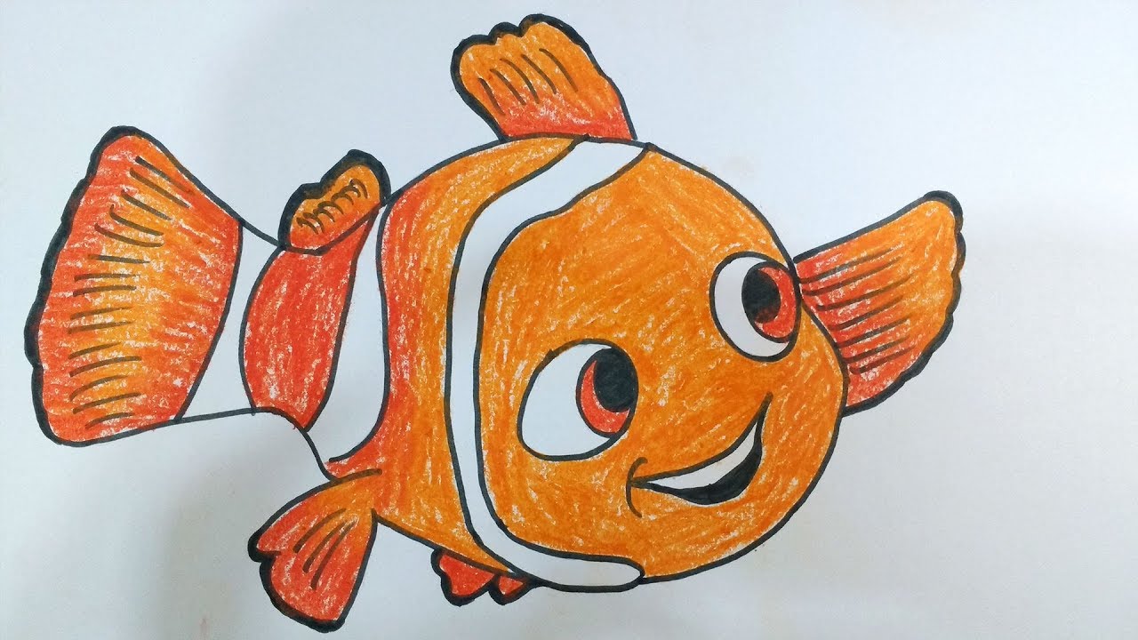 How to Draw Nemo Fish with Easy Steps | Learn Drawing Nemo Fish