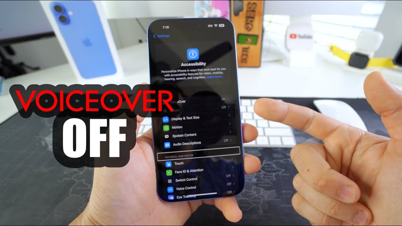 How to Disable / Turn OFF VoiceOver on a Apple iPhone 16 & 16 Plus